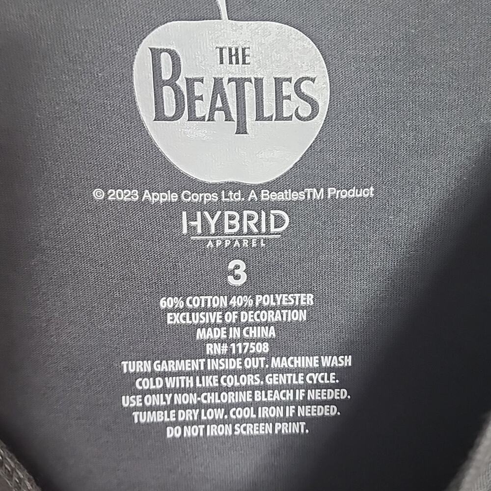 Torrid The Beatles Vintage Black Cotton Embroidered Tee, NWT - Picture 4 of 6